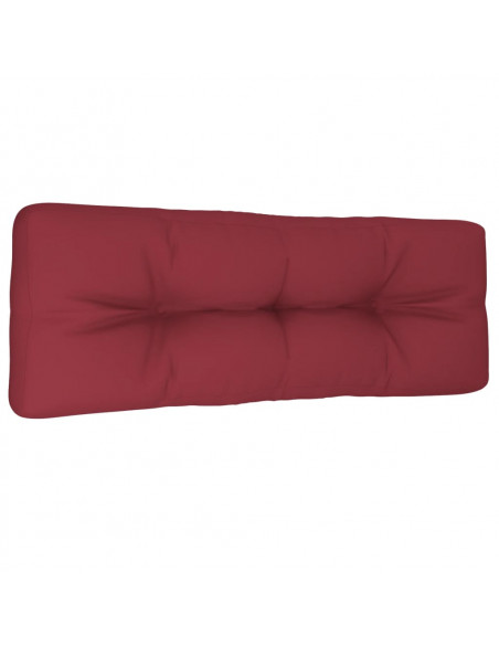 Cuscino per Pallet Rosso Vino 120x40x12 cm in Tessuto