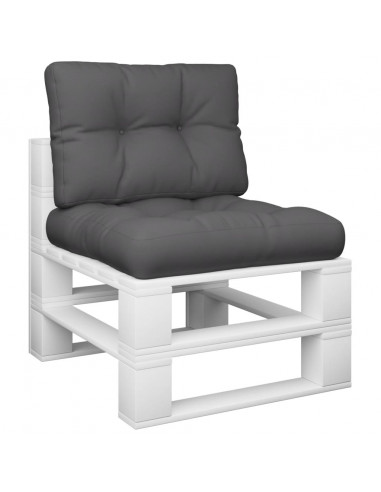 Cuscini per Pallet 2 pz Antracite in Tessuto
