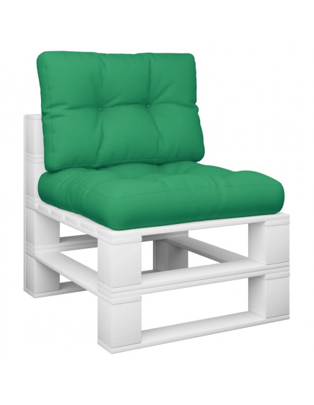Cuscini per Pallet 2 pz Verdi in Tessuto