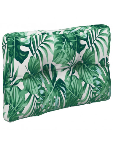 Cuscini per Pallet 2 pz Motivo a Foglie Tessuto