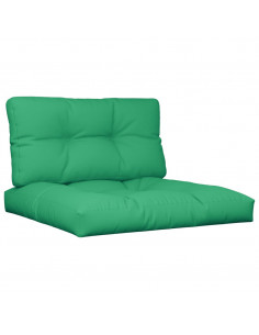 Cuscini per Pallet 2 pz Verdi in Tessuto 2