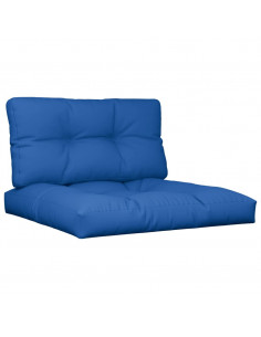 Cuscini per Pallet 2 pz Blu Reale in Tessuto 2