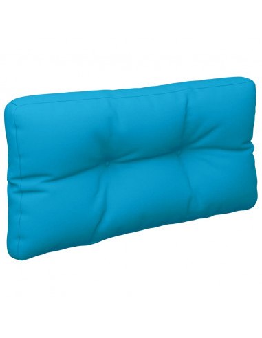 Cuscino per Pallet Blu Chiaro 80x40x12 cm in Tessuto