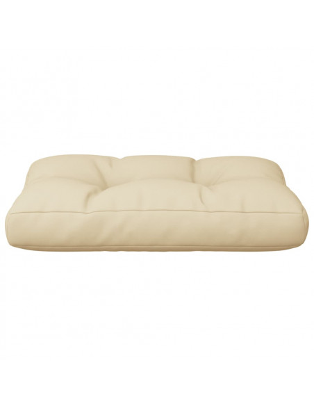 Cuscino per Pallet Beige 50x40x12 cm in Tessuto
