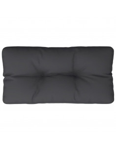 Cuscino per Pallet Nero 70x40x12 cm in Tessuto 2