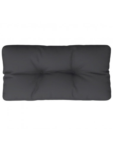 Cuscino per Pallet Nero 70x40x12 cm in Tessuto