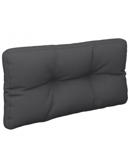 Cuscino per Pallet Nero 70x40x12 cm in Tessuto