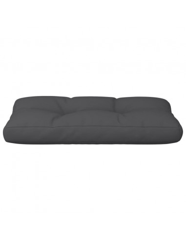 Cuscino per Pallet Nero 70x40x12 cm in Tessuto