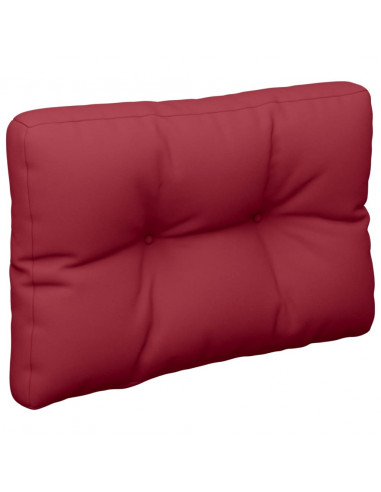 Cuscini per Pallet 2 pz Rosso Vino in Tessuto