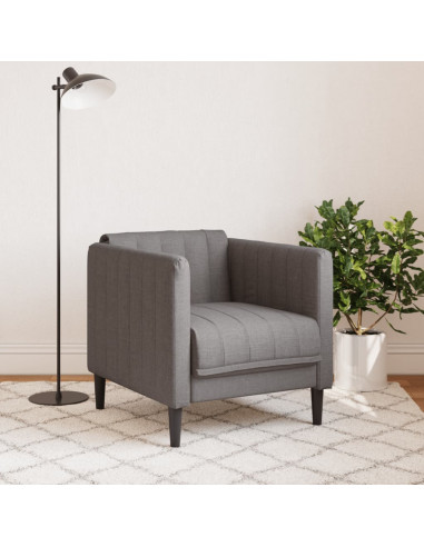 Poltrona Grigio Talpa in Tessuto