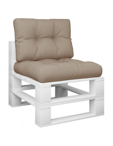 Cuscini per Pallet 2 pz Tortora in Tessuto