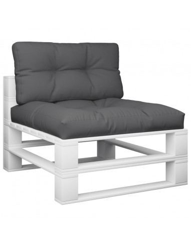 Cuscini per Pallet 2 pz Antracite in Tessuto