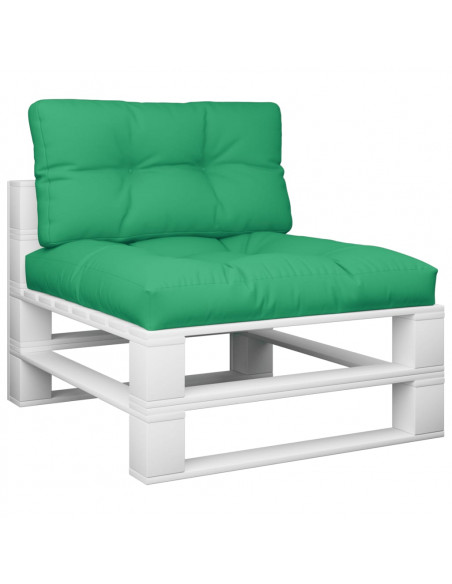 Cuscini per Pallet 2 pz Verdi in Tessuto