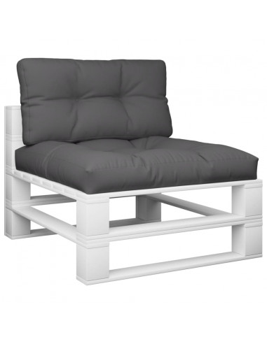 Cuscini per Pallet 2 pz Antracite in Tessuto