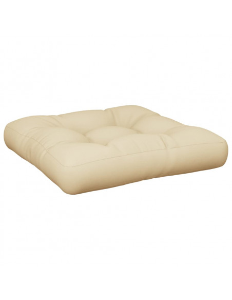 Cuscino per Pallet Beige 58x58x10 cm in Tessuto