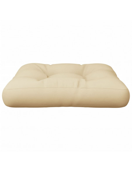 Cuscino per Pallet Beige 58x58x10 cm in Tessuto