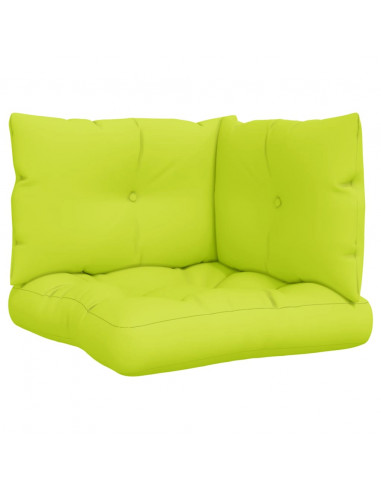 Cuscini per Pallet 3 pz Verde Intenso in Tessuto