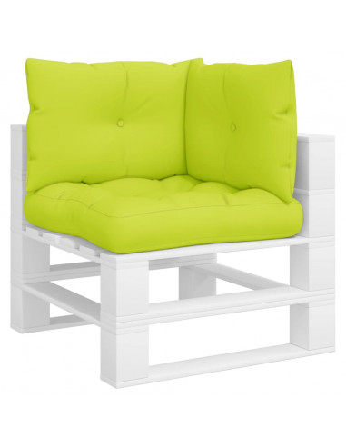 Cuscini per Pallet 3 pz Verde Intenso in Tessuto