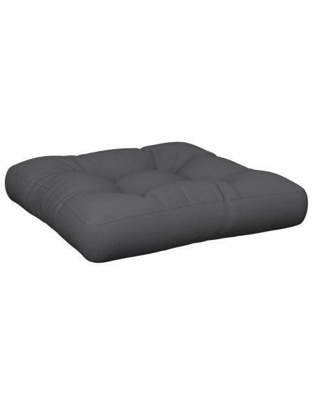 Cuscino per Pallet Antracite 60x61,5x10 cm in Tessuto