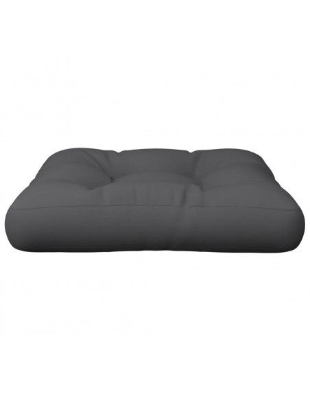Cuscino per Pallet Antracite 60x61,5x10 cm in Tessuto