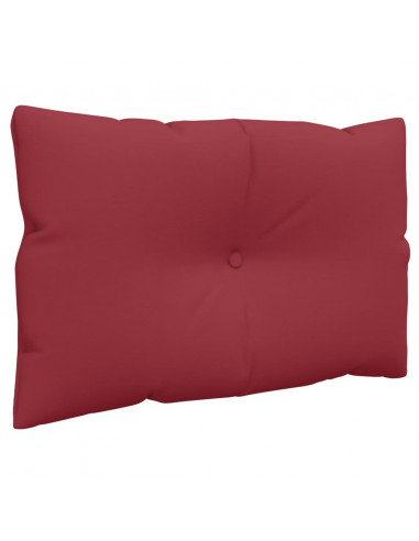 Cuscini per Pallet 3 pz Rosso Vino in Tessuto