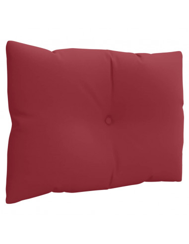 Cuscini per Pallet 3 pz Rosso Vino in Tessuto