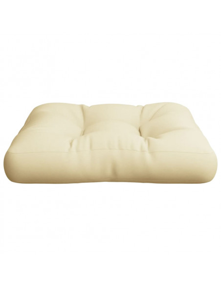 Cuscino per Pallet Crema 50x50x12 cm in Tessuto