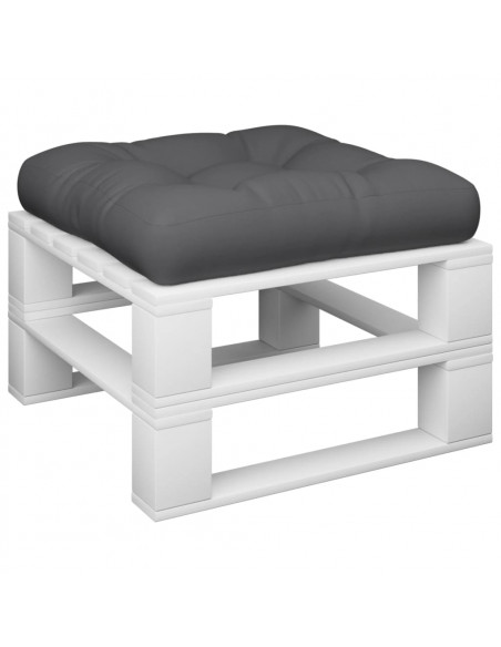 Cuscino per Pallet Grigio 50x50x12 cm in Tessuto