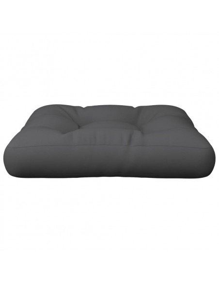 Cuscino per Pallet Grigio 50x50x12 cm in Tessuto