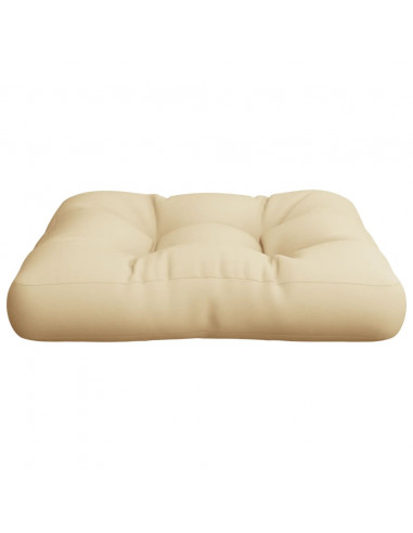 Cuscino per Pallet Beige 60x60x12 cm in Tessuto