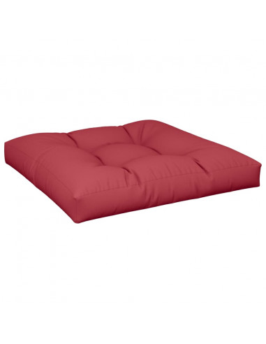Cuscino per Pallet Rosso Vino 70x70x12 cm in Tessuto