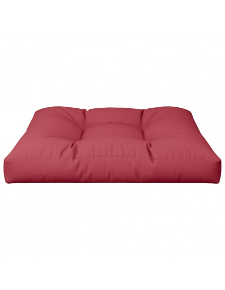 Cuscino per Pallet Rosso Vino 70x70x12 cm in Tessuto