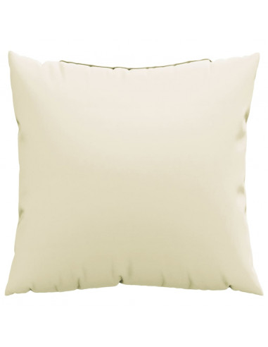 Cuscini per Divano 4 pz Crema 40x40 cm in Tessuto