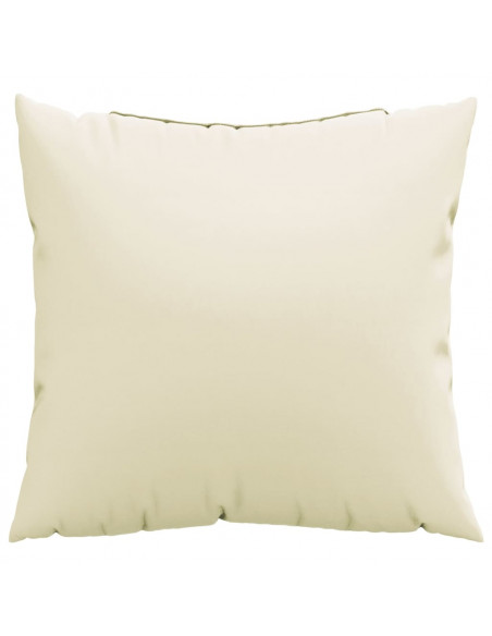 Cuscini per Divano 4 pz Crema 40x40 cm in Tessuto