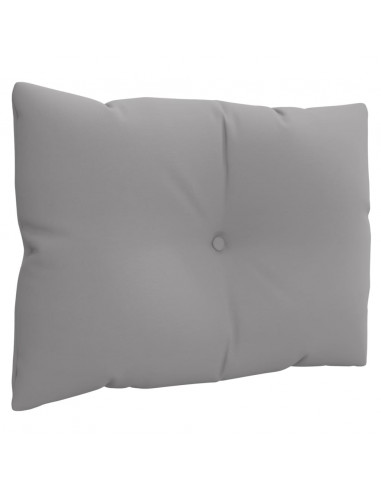 Cuscini per Pallet 3 pz Grigi in Tessuto