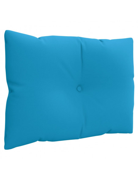 Cuscini per Pallet 3 pz Blu in Tessuto