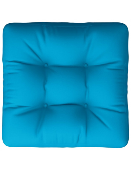 Cuscino per Pallet Blu 50x50x12 cm in Tessuto