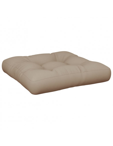 Cuscino per Pallet Tortora 60x60x12 cm in Tessuto