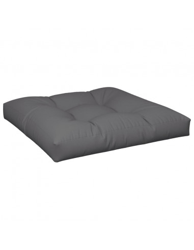 Cuscino per Pallet Antracite 70x70x12 cm in Tessuto