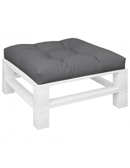 Cuscino per Pallet Antracite 70x70x12 cm in Tessuto
