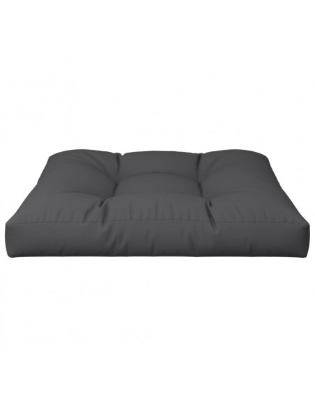 Cuscino per Pallet Nero 70x70x12 cm in Tessuto