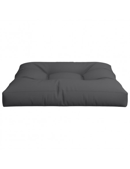 Cuscino per Pallet Nero 70x70x12 cm in Tessuto