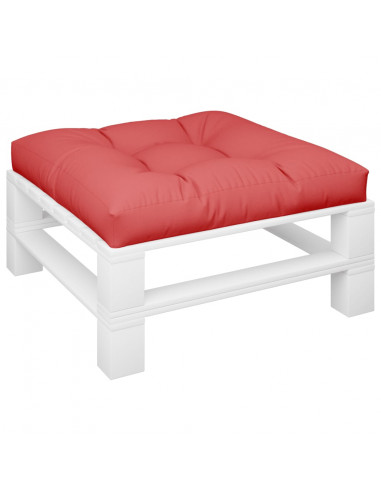 Cuscino per Pallet Rosso 80x80x12 cm in Tessuto