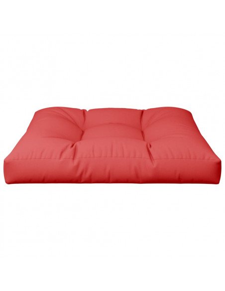Cuscino per Pallet Rosso 80x80x12 cm in Tessuto