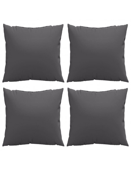Cuscini per Divano 4 pz Antracite 60x60 cm in Tessuto