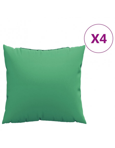 Cuscini per Divano 4 pz Verdi 60x60 cm in Tessuto