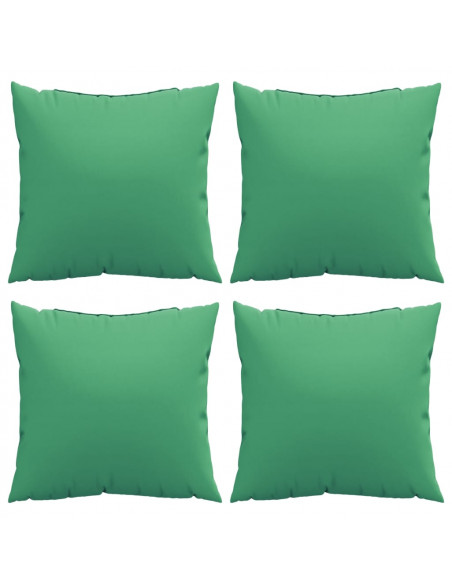 Cuscini per Divano 4 pz Verdi 60x60 cm in Tessuto