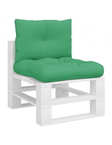 Cuscini per Pallet 2 pz Verdi in Tessuto