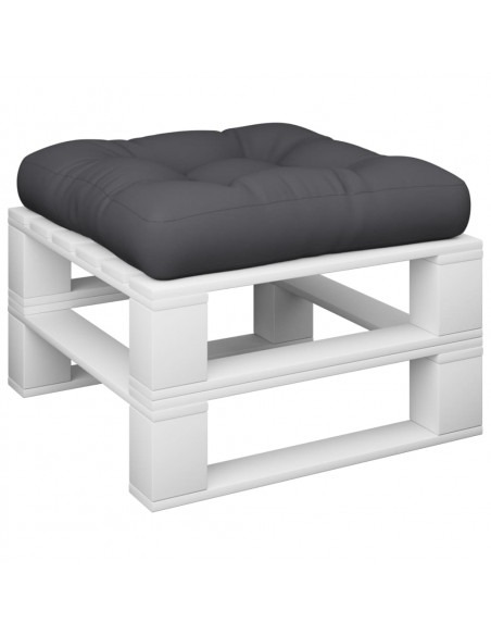 Cuscino per Pallet Nero 50x50x12 cm in Tessuto