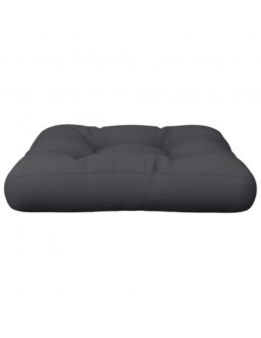 Cuscino per Pallet Nero 50x50x12 cm in Tessuto